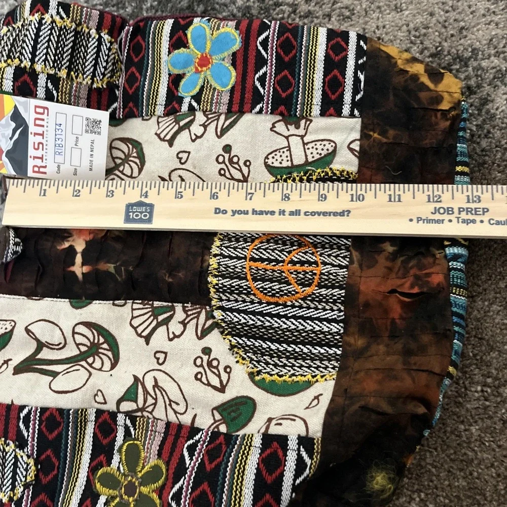 Rising International Embroidered Floral Crossbody Bag‎ Hobo Hippie Boho NWT